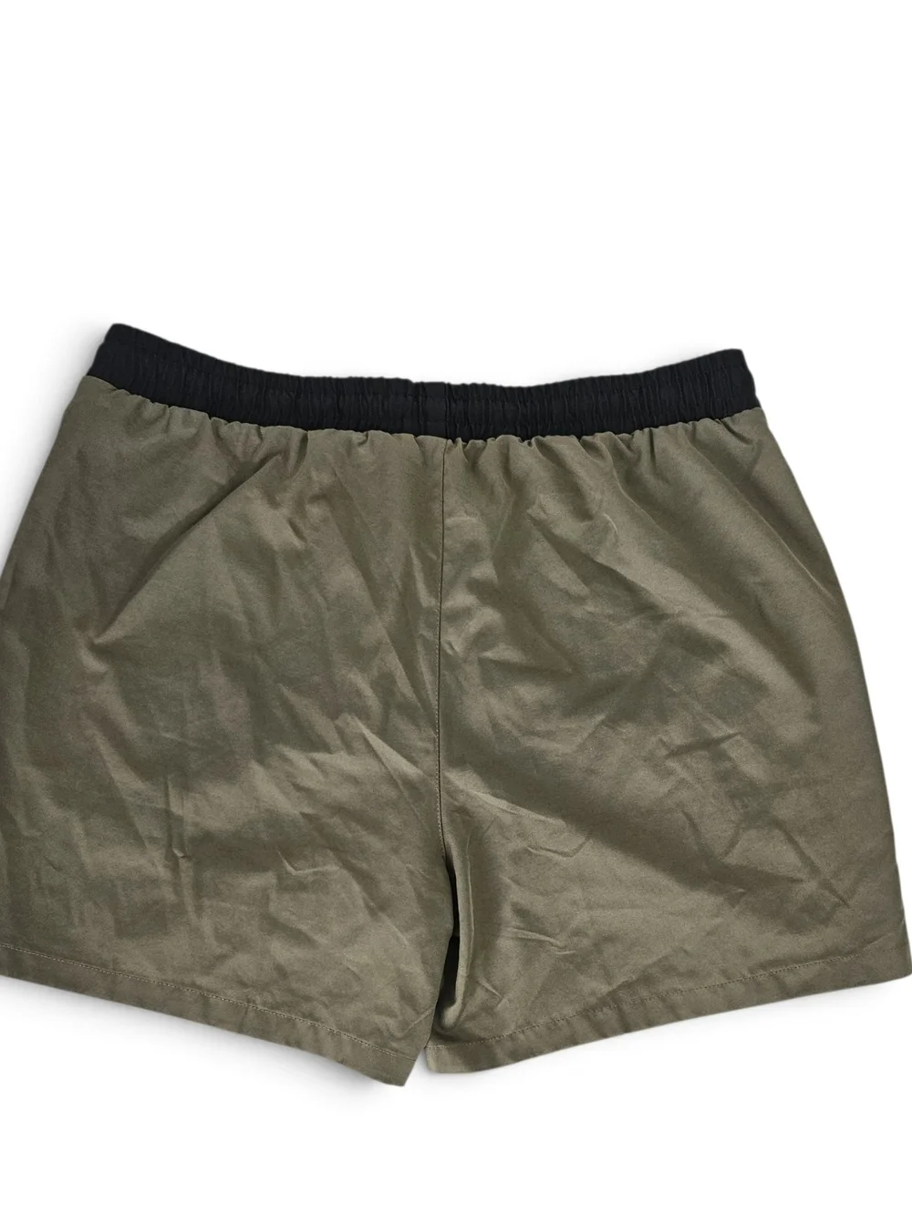 SHEIN Men's Swim Shorts Large Olive Green Deer Graphic Swim Trunks Beach Pool